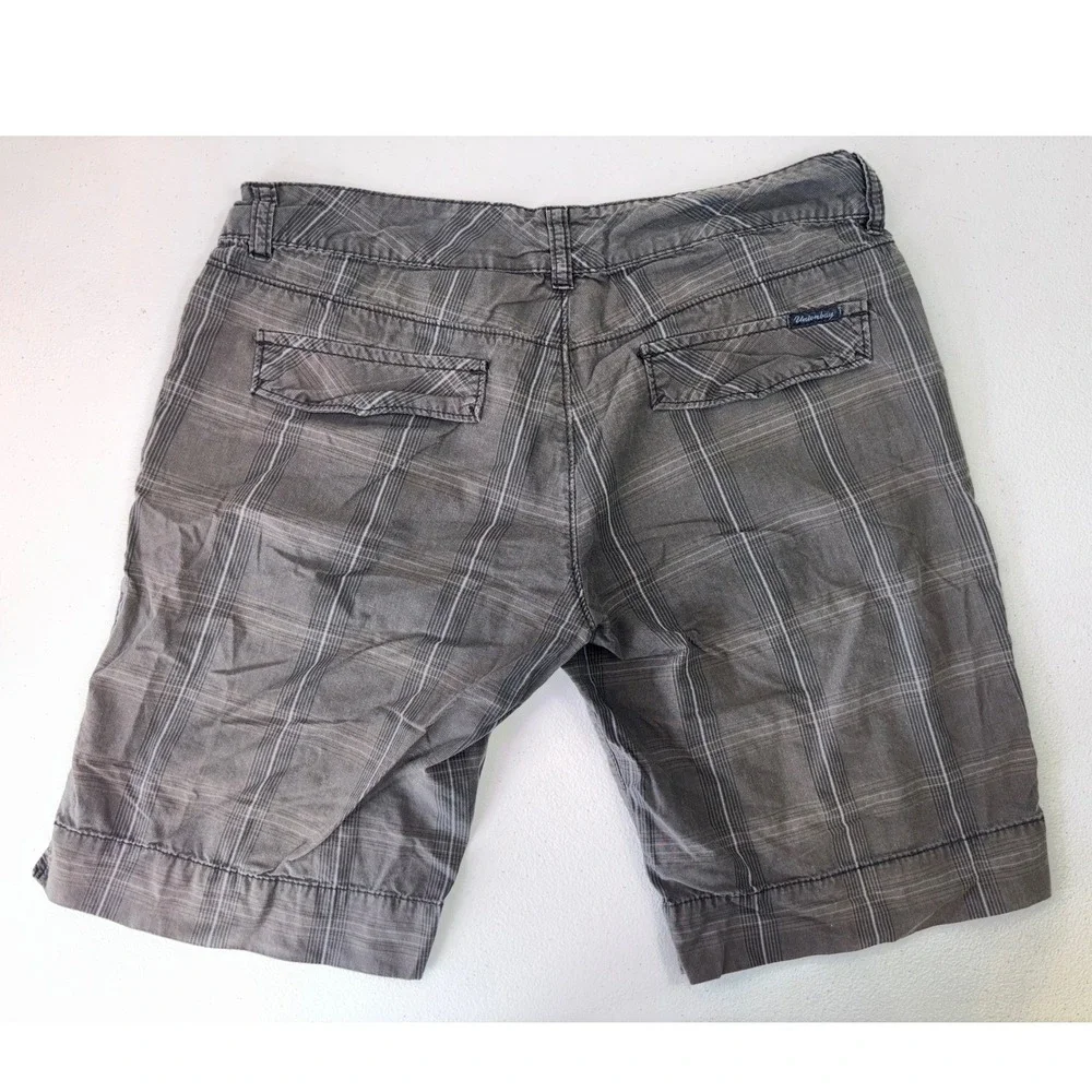 VINTAGE UNIONBAY Womens Shorts 90s Y2K Long Skater Grey Plaid Grunge Juniors‎ 7